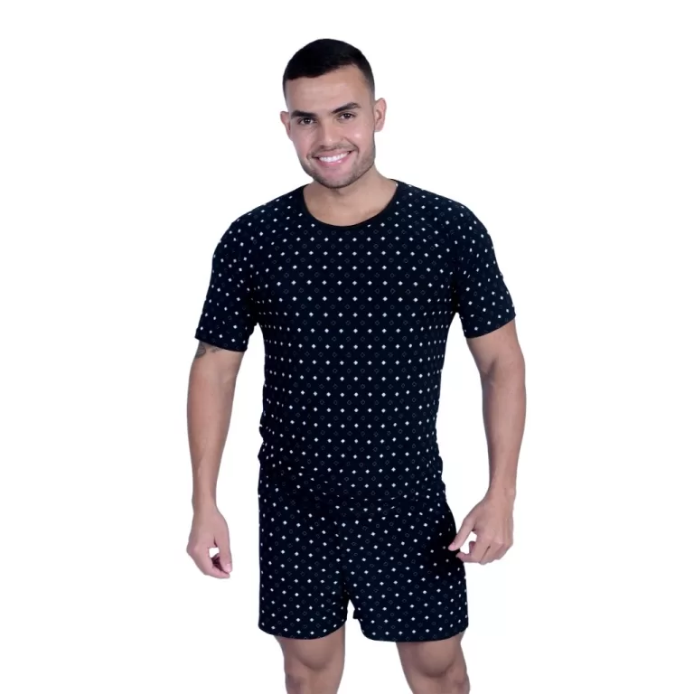 Pijama Plus Size Homem Masculino Curto Liganete Co