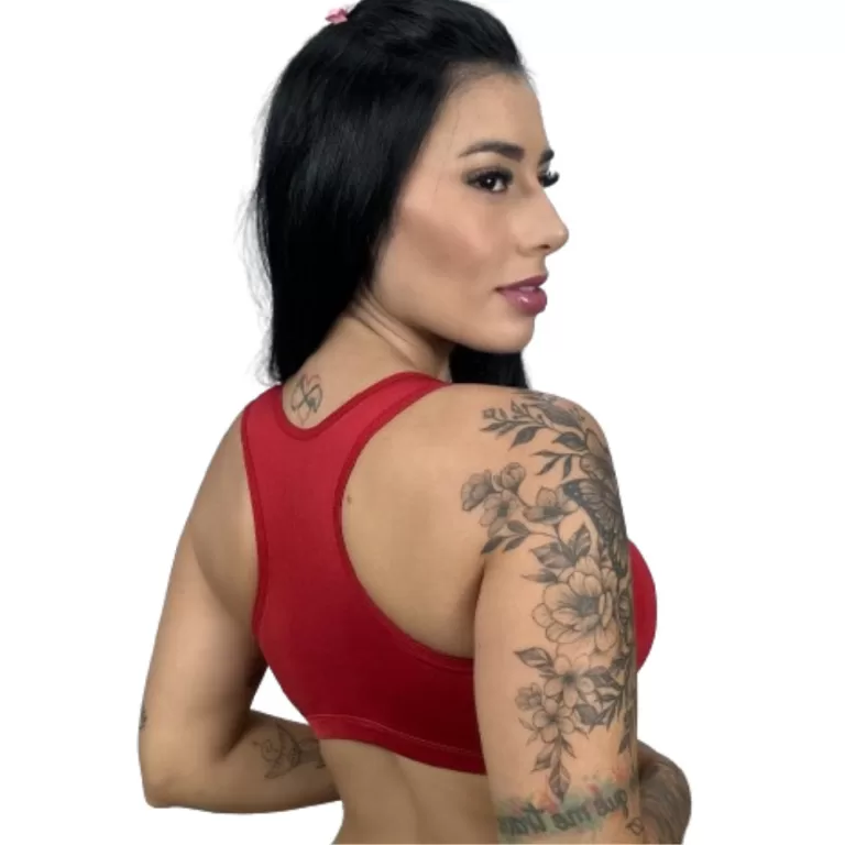 Kit 2 Top SEM Bojo Academia Nadador Feminino Trein