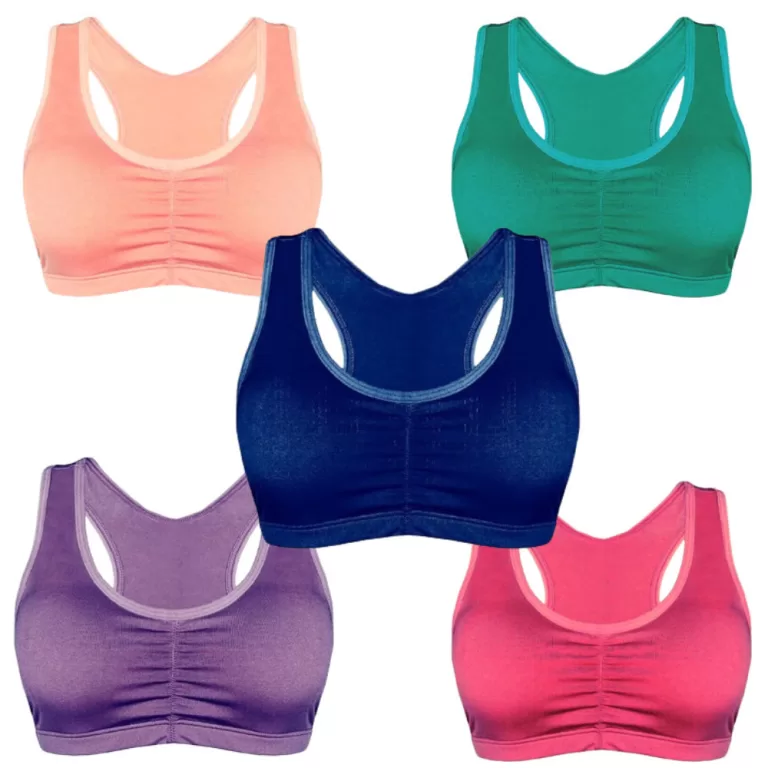 Kit 3 Cropped Academia Top Sem Bojo Nadador Femini