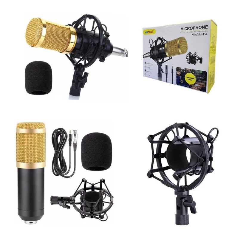 Microfone Profissional BM-800, Compatível com Win