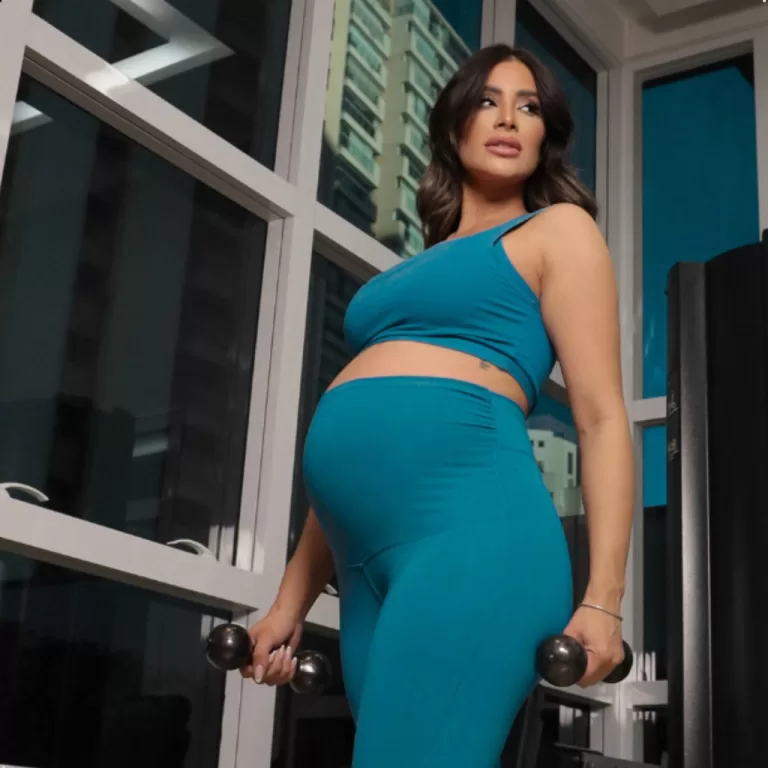 Conjunto Fitness Para Gestante De Academia Poliami
