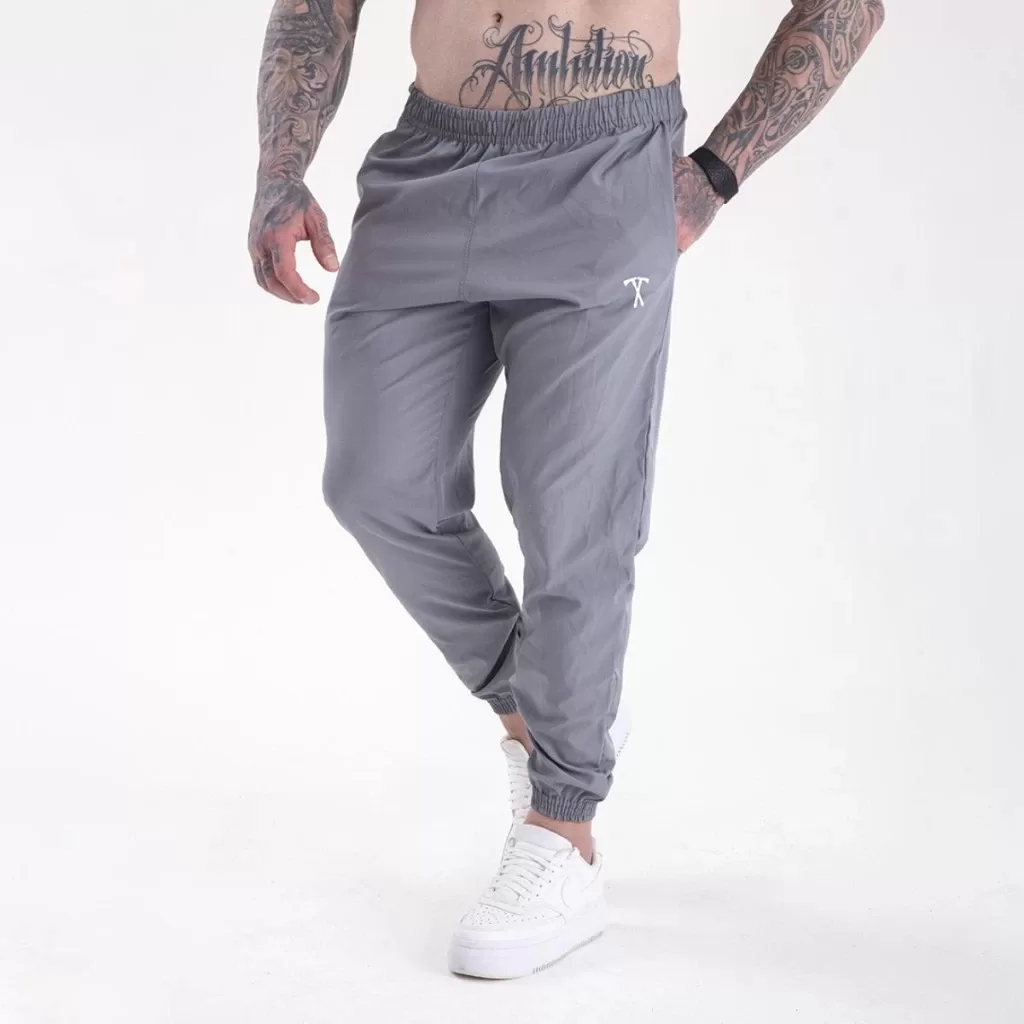 Kit 2 Calça Jogger Tactel com Elastano para Treino Esportiva Masculina Ziper No Punho