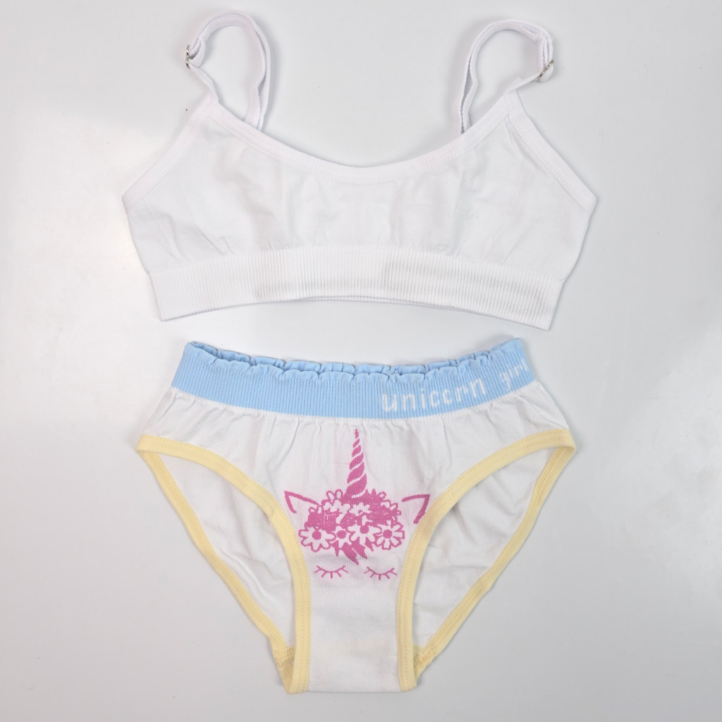 Conjunto Infantil Calcinha Tanga e Top Reto