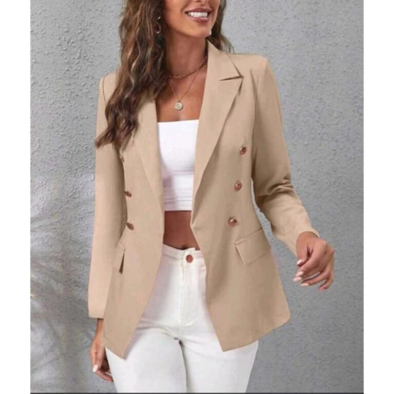 Blazer Alfaiataria Feminino Acinturado Moda Outono