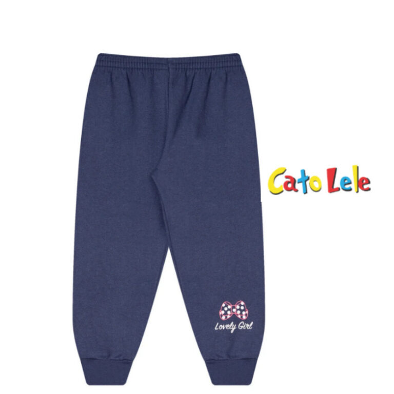 Calça infantil moletom flanelado menina Catolele 