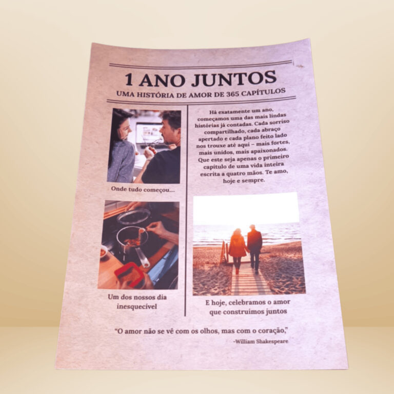 Jornal Personalizado para Casal – Personaliz