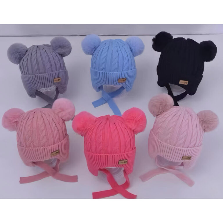 Touca De inverno Frio para Bebe Gorro De Lã Infan