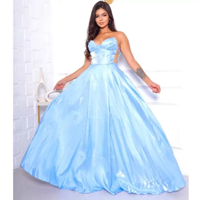 Vestido Longo de Festa Tomara que Caia Debutante O