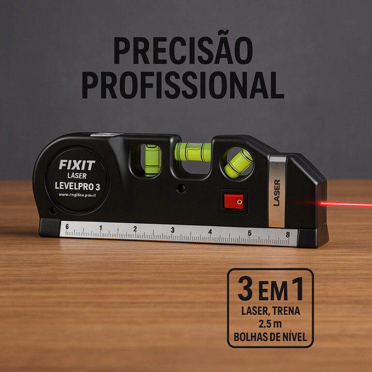 Trena de 2.5m com Nível Laser Profissional Level 