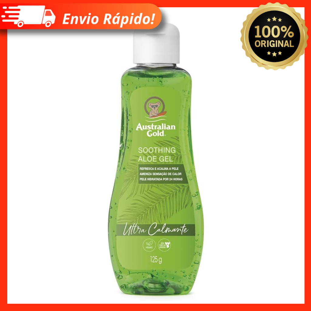 Gel Pós Sol Soothing Aloe Gel 125g – Refresca e Acalma a Pele – Australian Gold