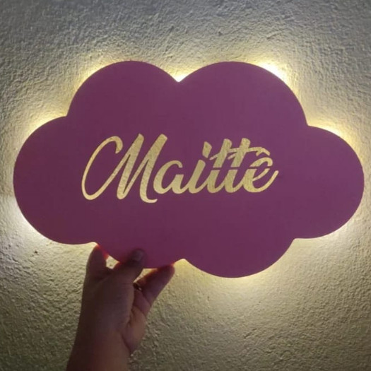 Nuvem Luminosa Personalizada 20cm