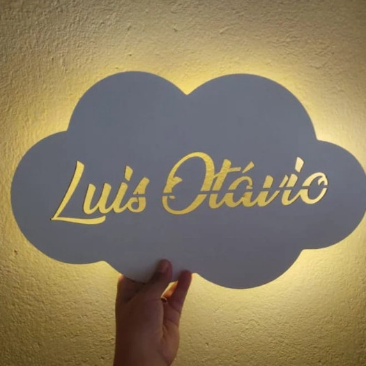 Abajur Personalizado Nuvem 20cm
