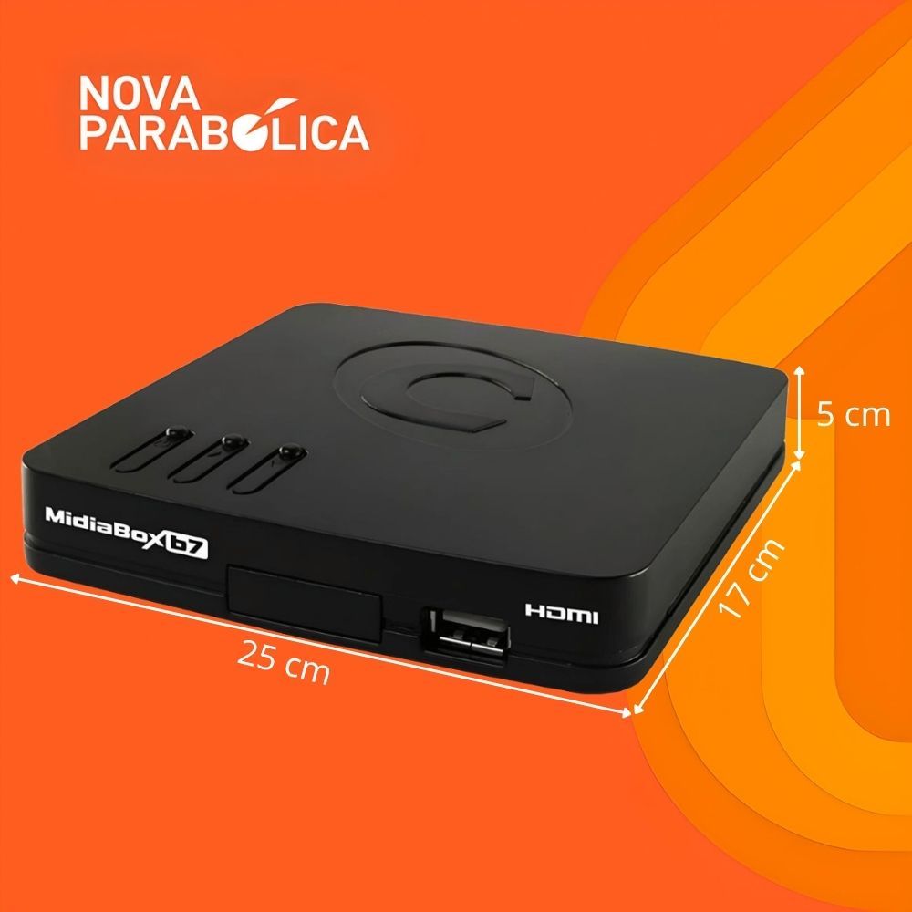 Receptor TV Digital Century Nova Parabólica