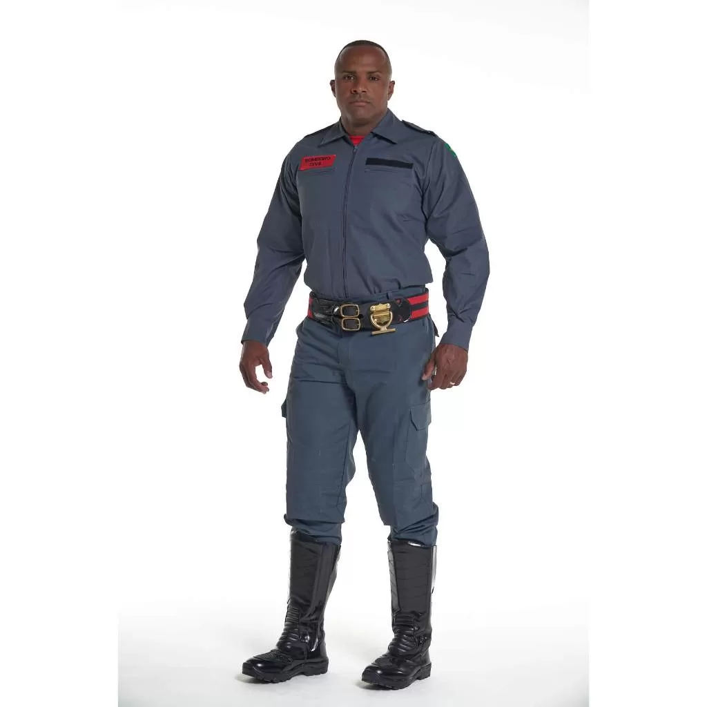 Farda Profissional Em RipStop Com Bordado Verde Petróleo