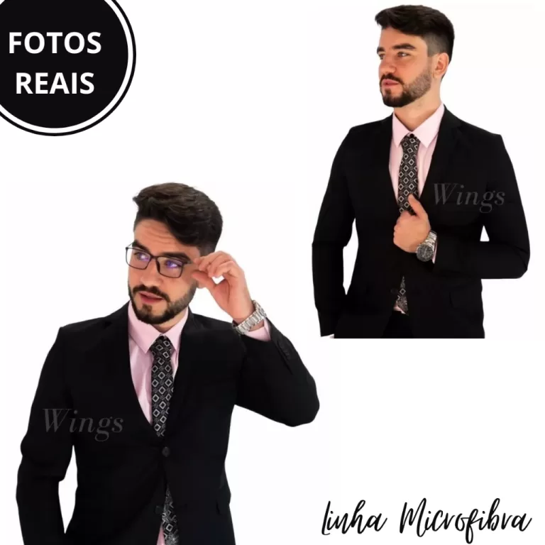 Terno Slim Em Microfibra Premium Direto Da Fábric