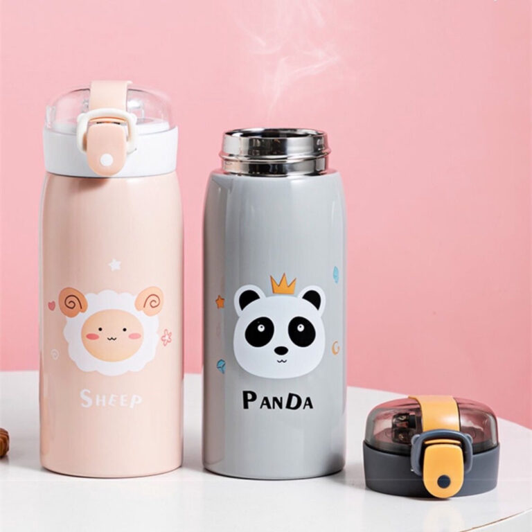 Garrafinha Térmica Infantil Inox 350ml  Com Trava