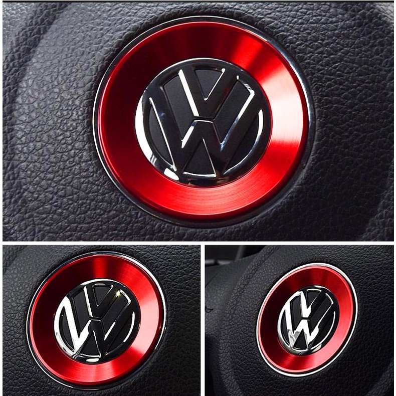 Anel De Decoração Do Emblema Centro Volante Carro Para Volkswagen Golf 6/7 VW Tiguan Passat B8 Jetta