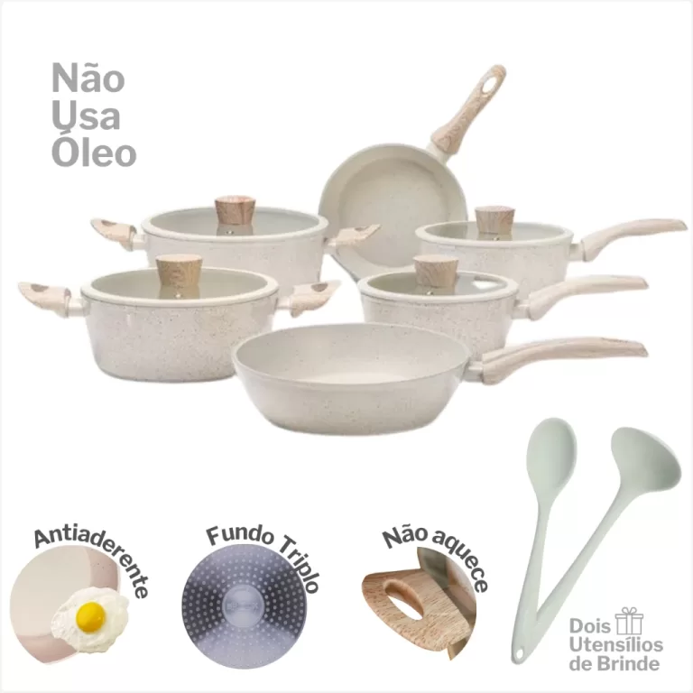 Conjunto de Panelas Sirius Antiaderente Frigideira