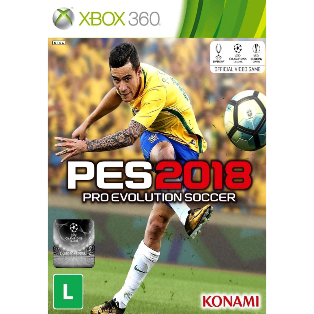 pes 2018 pro evolution soccer xbox 360 – MIDIA FÍSICA