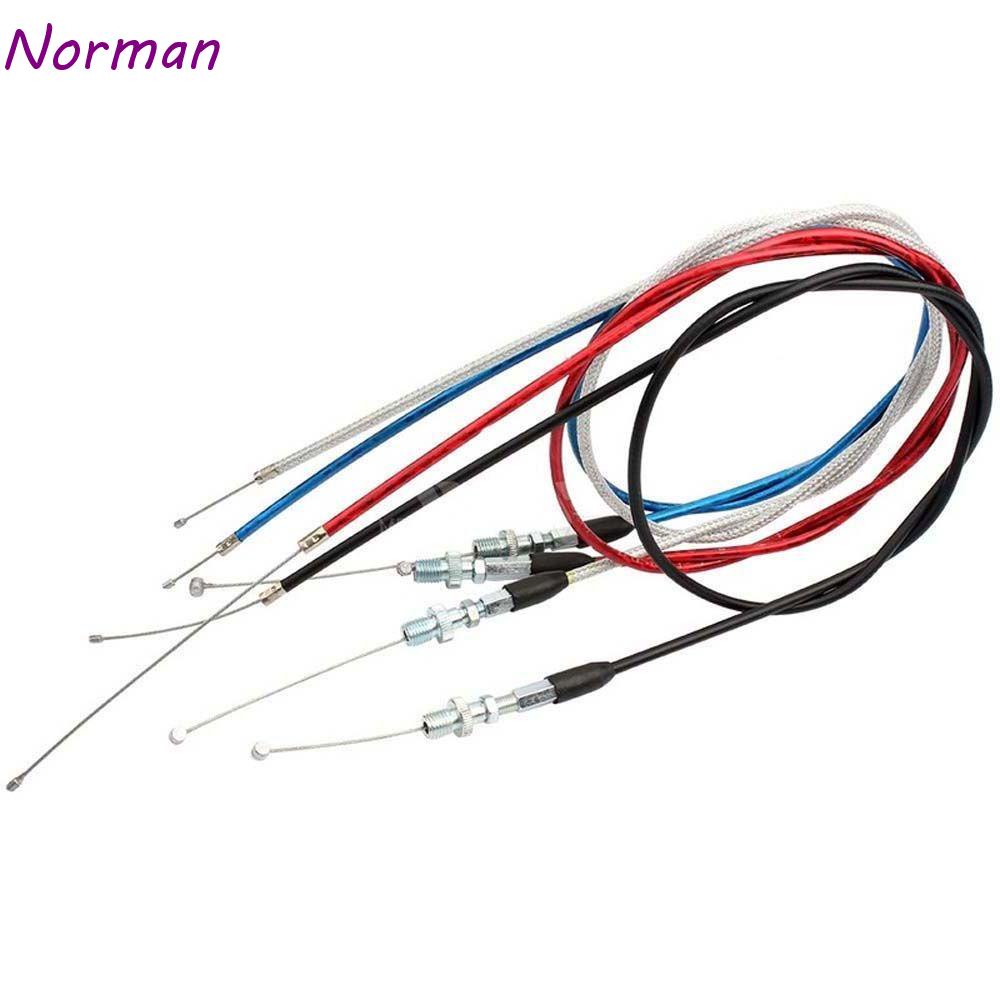 Cabo De Acelerador Universal Para Motocicleta NORMAN Fio De Aço Óleo De Parafuso Grande Especial Con