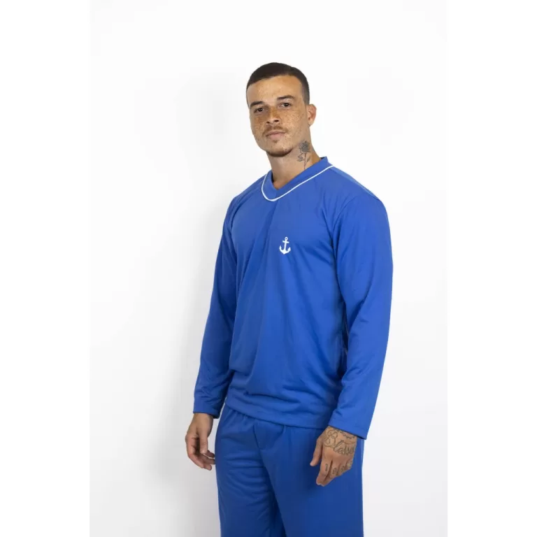 Pijama Longo Masculino Adulto – Roupa De Dor