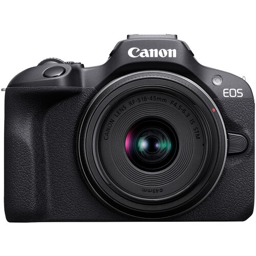 CÂMERA CANON EOS R100 MIRRORLESS COM LENTE 18-45M
