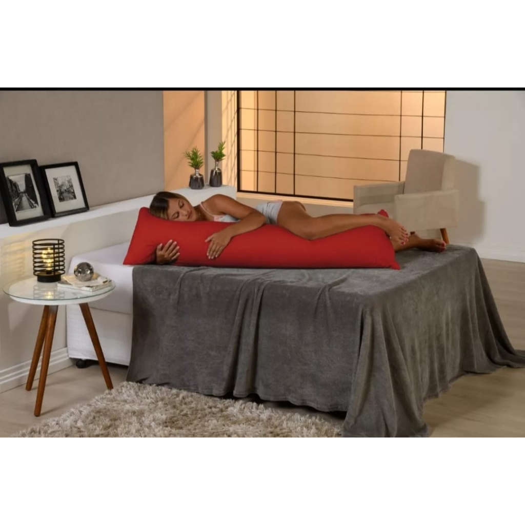 TRAVESSEIRO DE CORPO XUXÃO C ZÍPER VÁRIAS CORES LISO 1,40×0,45cm