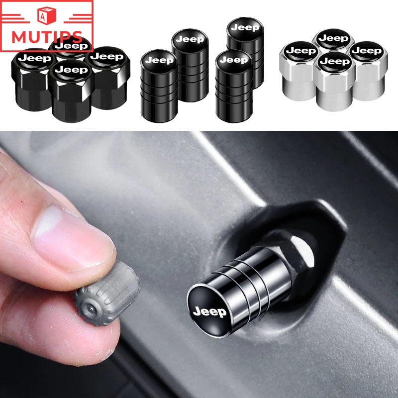 Jeep Jipe 4Pcs/Set Pneus De Liga De Alumínio Para Carro Tampa De Ar Roda Haste De Válvula Bússola Re