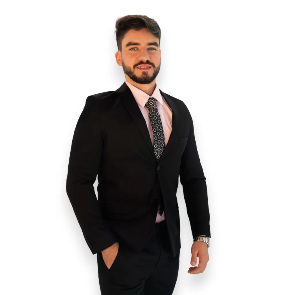 Terno Slim Microfibra Premium Preto Masculino A Pronta Entrega