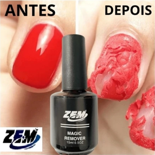 15ml Magic Remover ZEM Esmalte Gel Removedor Acrig