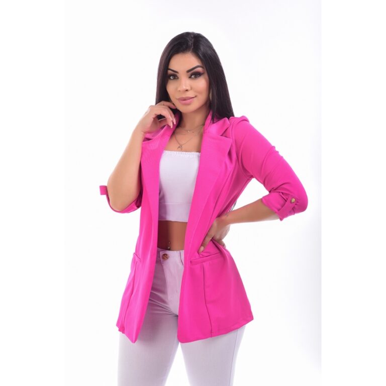 Maxi Blazer Alongado Manga 7/8
