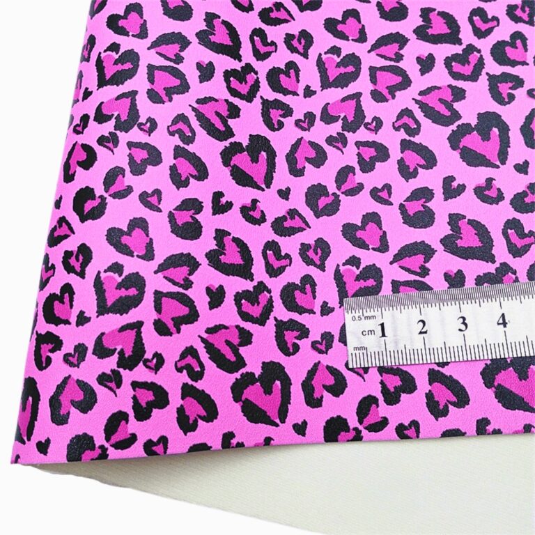 Lonita de Tecido Estampada com Coração 21cm x 29