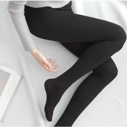 Meia Calça Fio 80 Preta Adulto Feminina com Pés 