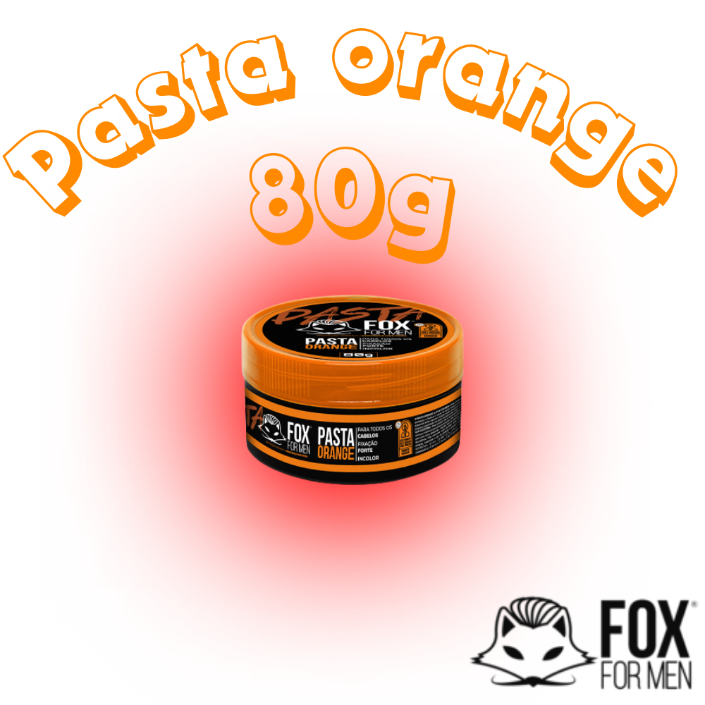 Cera Modeladora Para Cabelo Masculino Brilhosa Forte  ORANGE  80G – FOX FOR MEN