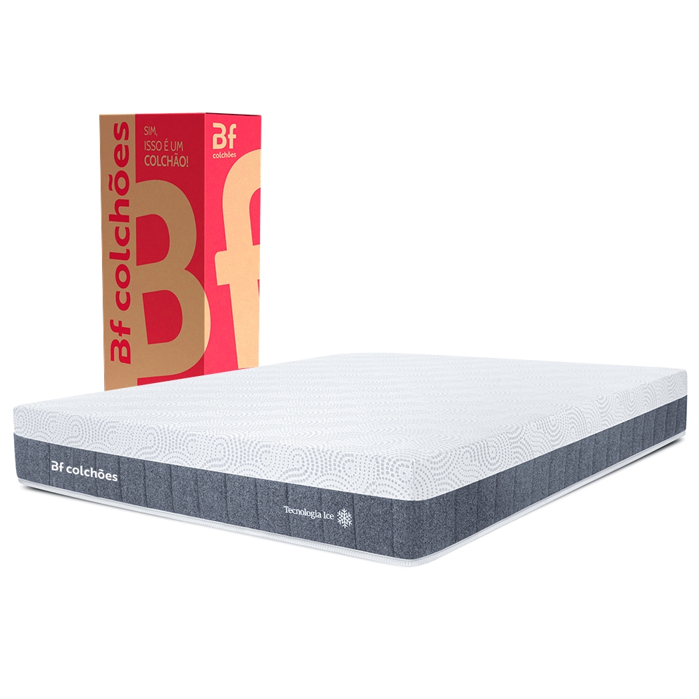 Colchão King Premium BF Ice Espuma NASA 193x203cm BF Colchões
