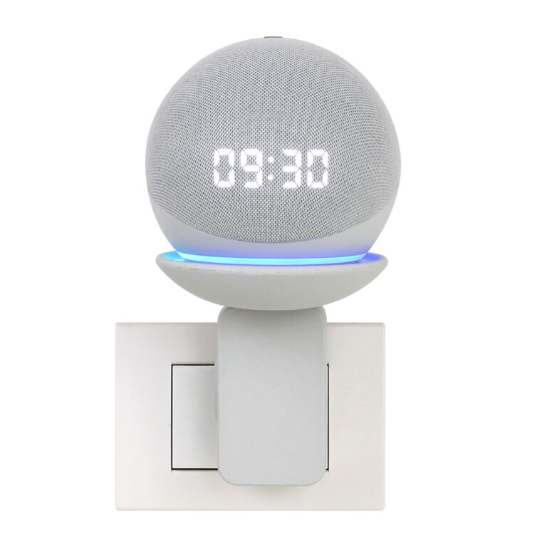 Suporte para Alexa Echo Dot 4 Tomada Compartimento