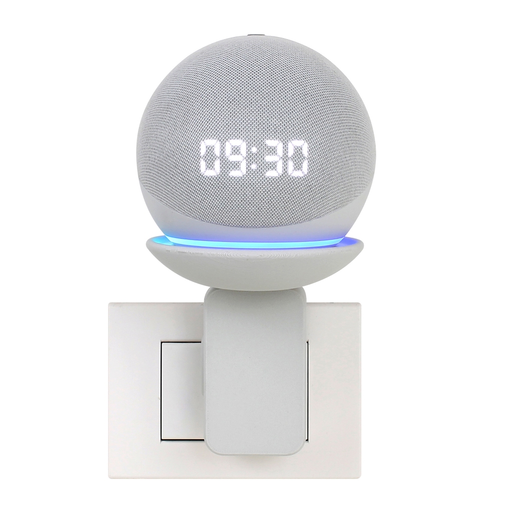 Suporte para Alexa Echo Dot 4 Tomada Compartimento para Fios