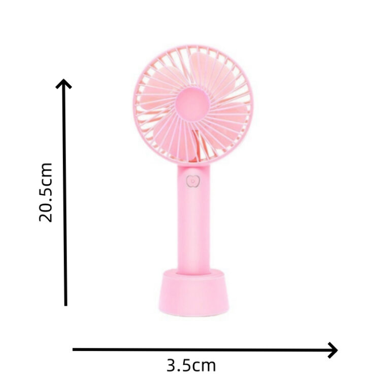 Pilha 3 Velocidades Mini Ventilador Recarregável 