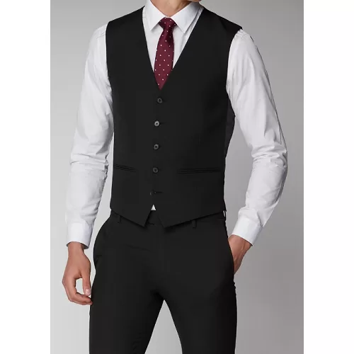 Colete Social Masculino Preto 5 Botões C/regulage