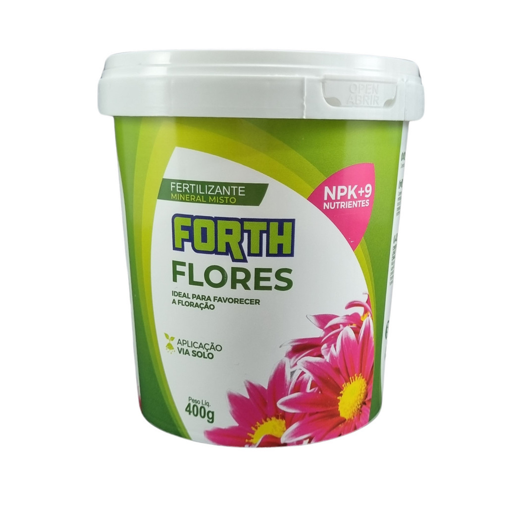 Adubo Fertilizante Forth Flores 55 Unidades Pote 400g