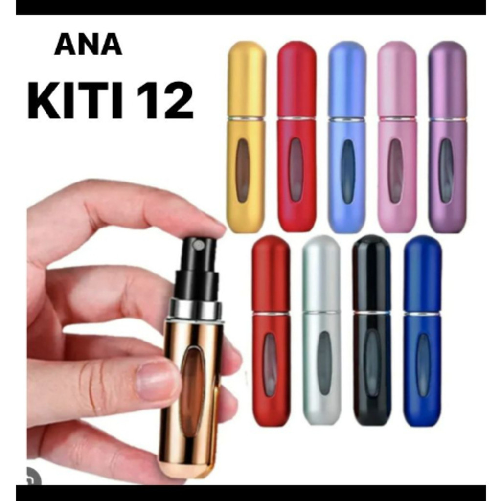 KIT 12 Pcs Porta Perfume Recarregavel Portatil Spray 5ml-INLIS ANA