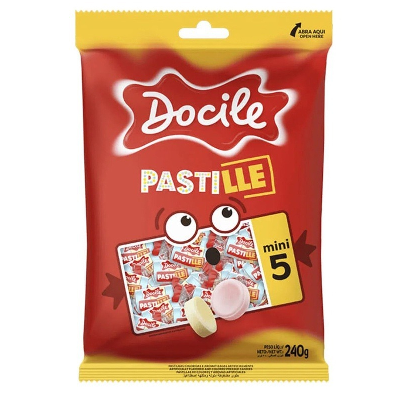 Pastilha Mini 5 Com 100 Unidades 240g – Docile