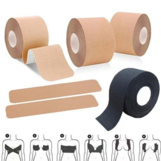Kit 3 Sutiã Rolo Adesivo Levanta Peito Seio Fita 