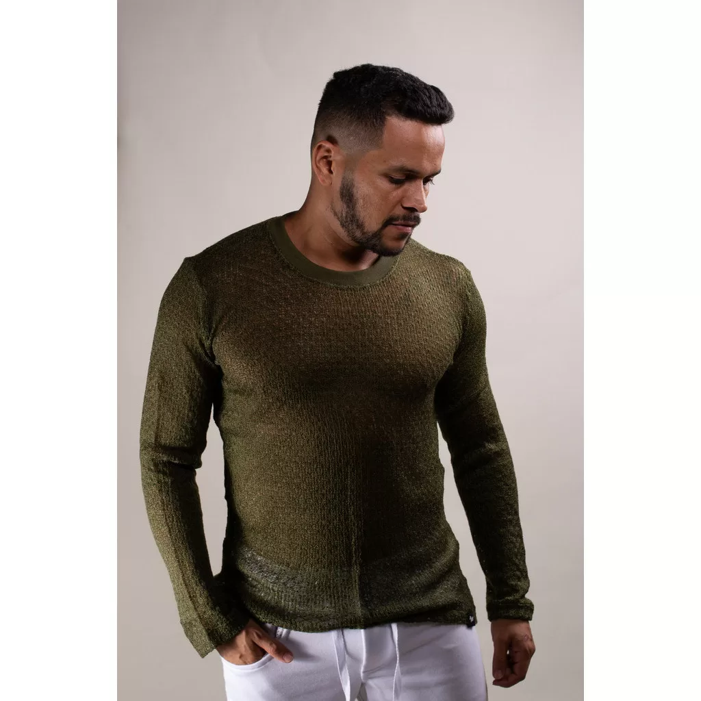 Blusa Masculina Lãzinha Verde