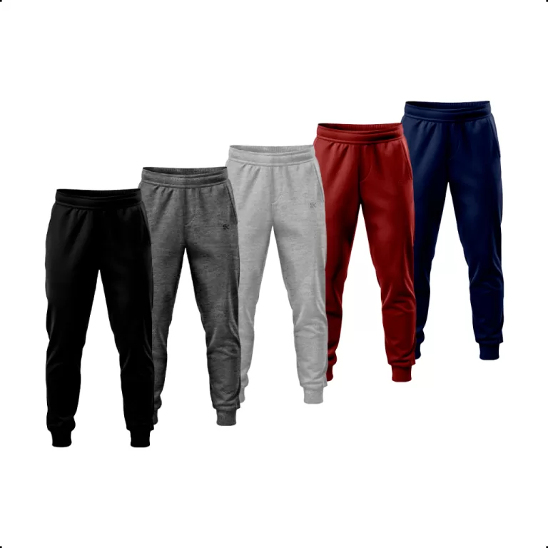 Kit 5 Calças de Frio Unissex Bordada Moletom Bás