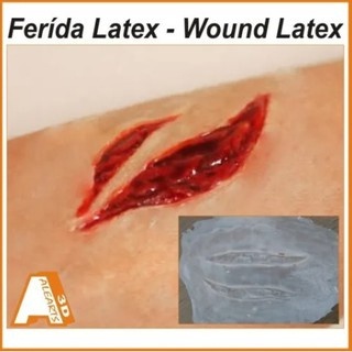 Ferida 2 Cortes em Látex – Maquiagem Artís