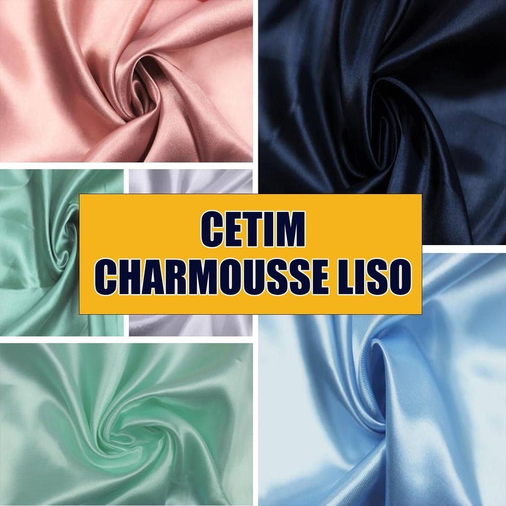 15 Metros Tecido Cetim Charmousse Liso (15m x 1,50m)