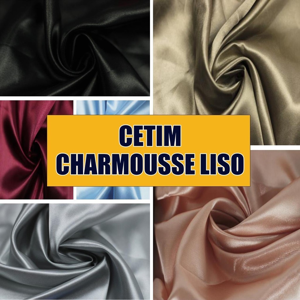 Tecido Cetim Charmousse Liso (9m x 1,50m)