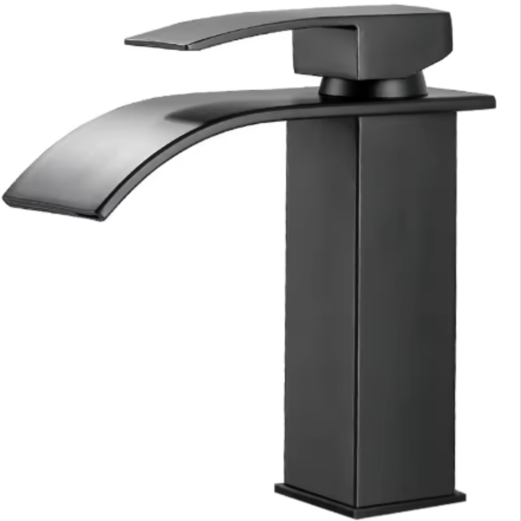Torneira Banheiro Cascata Inox 304 Misturador Alta Qualidade Monocomando Quente e Fria Bica Baixa
