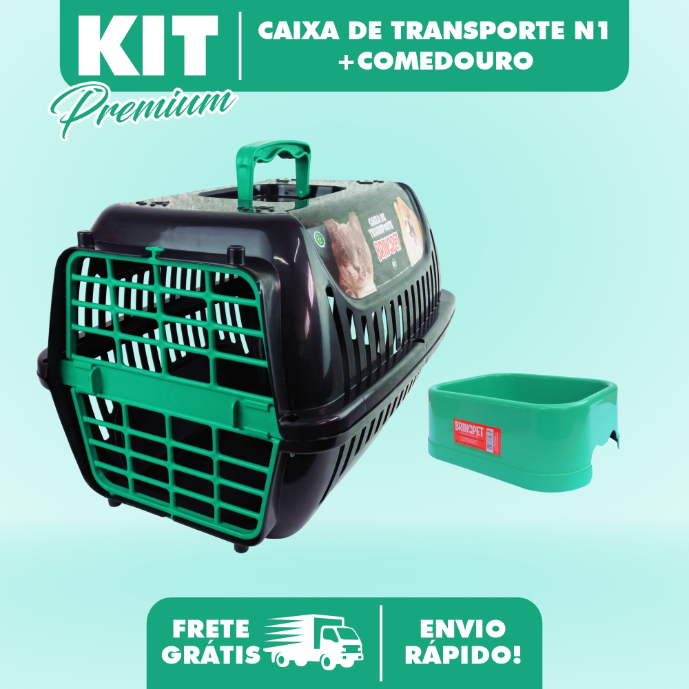 Caixa de Transporte N1 para cachorro Coelho gato e hamister Premium – Brinqpet